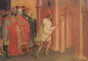 The Emperor Heraclius Carries the Cross to Jerusalem (mk05) michele di matteo lambertini